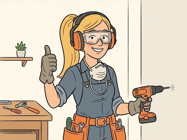 Cartoon zum Thema Arbeitssicherheit & Schutzausrüstung