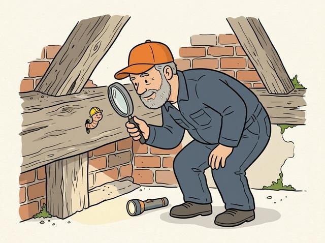 Cartoon zum Thema Altbausanierung