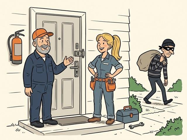 Cartoon zum Thema Sicherheit & Kinderschutz